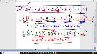 Alg2 Chapter 4-2b Binomial Expansion - Lesson Video 3