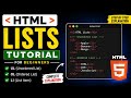 HTML Lists Tutorial for Beginners in Hindi | UL OL LI Tags Explained Step by Step