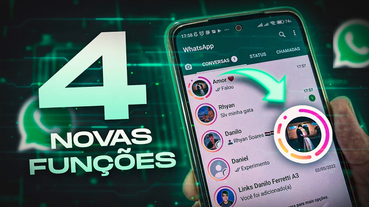 NOVA ATUALIZAÇÃO DO WHATSAPP! Finalmente chegou a função que todo mundo ...