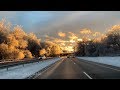 Incredible FREEZING RAIN Sunset from Winter Storm in Connecticut