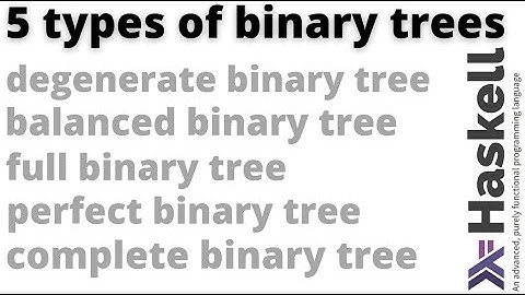 Check 5 types of binary trees with Haskell