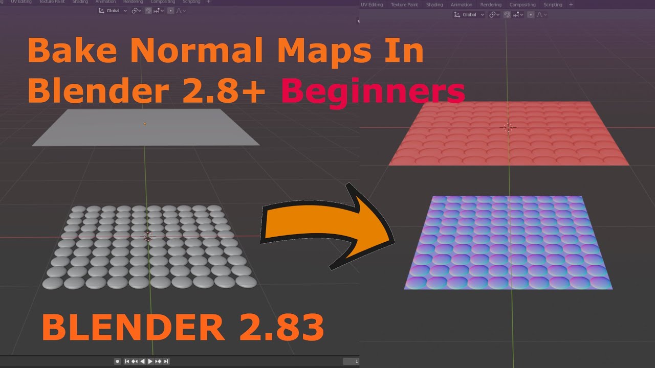 Blender 2.8 - How to bake textures - Tutorial 