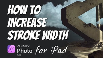 How to Increase Border Thickness on Affinity Photo for the iPad!