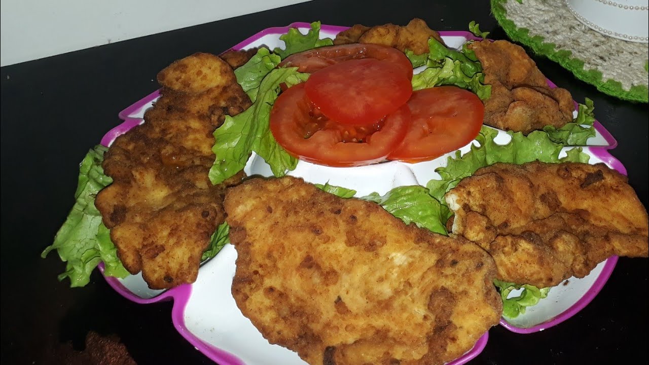 Frango empanado com farinha de trigo (sem ovo e sem farinha de rosca ...