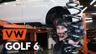 How to replace Suspension springs VW GOLF VI (5K1) Tutorial