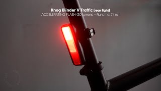 REAR BIKE LIGHT DEMO: Knog Blinder V Traffic