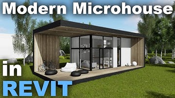 Modern Micro house in Revit Complete Tutorial part 1