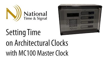 Setting Time on MC100 Master Clock and Large Clocks - MR Series | National Time & Signal