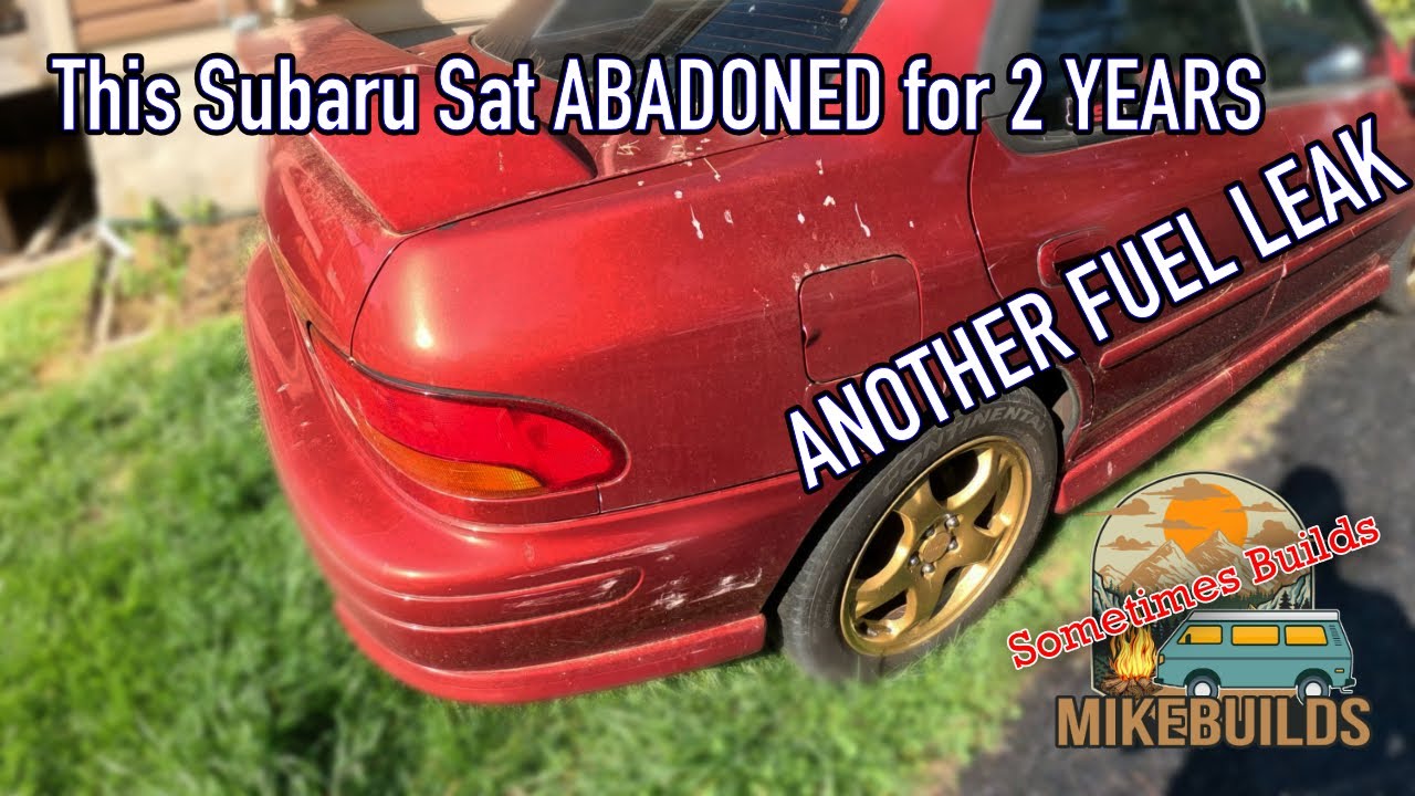 Repairing a Fuel Leak and Power Washing My Abandoned Subaru RS SometimesBuilds 5 YouTube