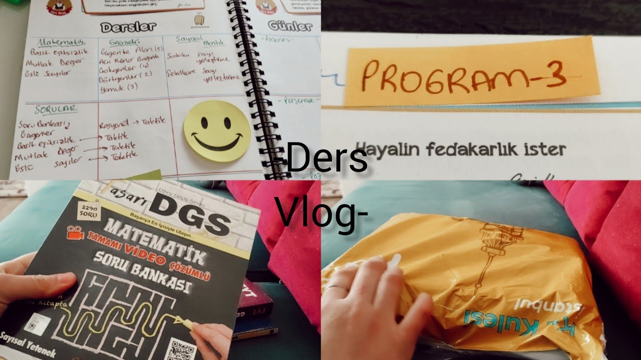 Dgs Programming Haftalık program, Kitap Siparişi, DGS sınavına hazırlık 📚 Study with me ...