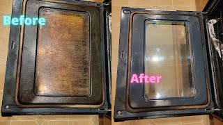How To Clean Oven Glass Door With Baking Soda, Vinegar & Dish Soap