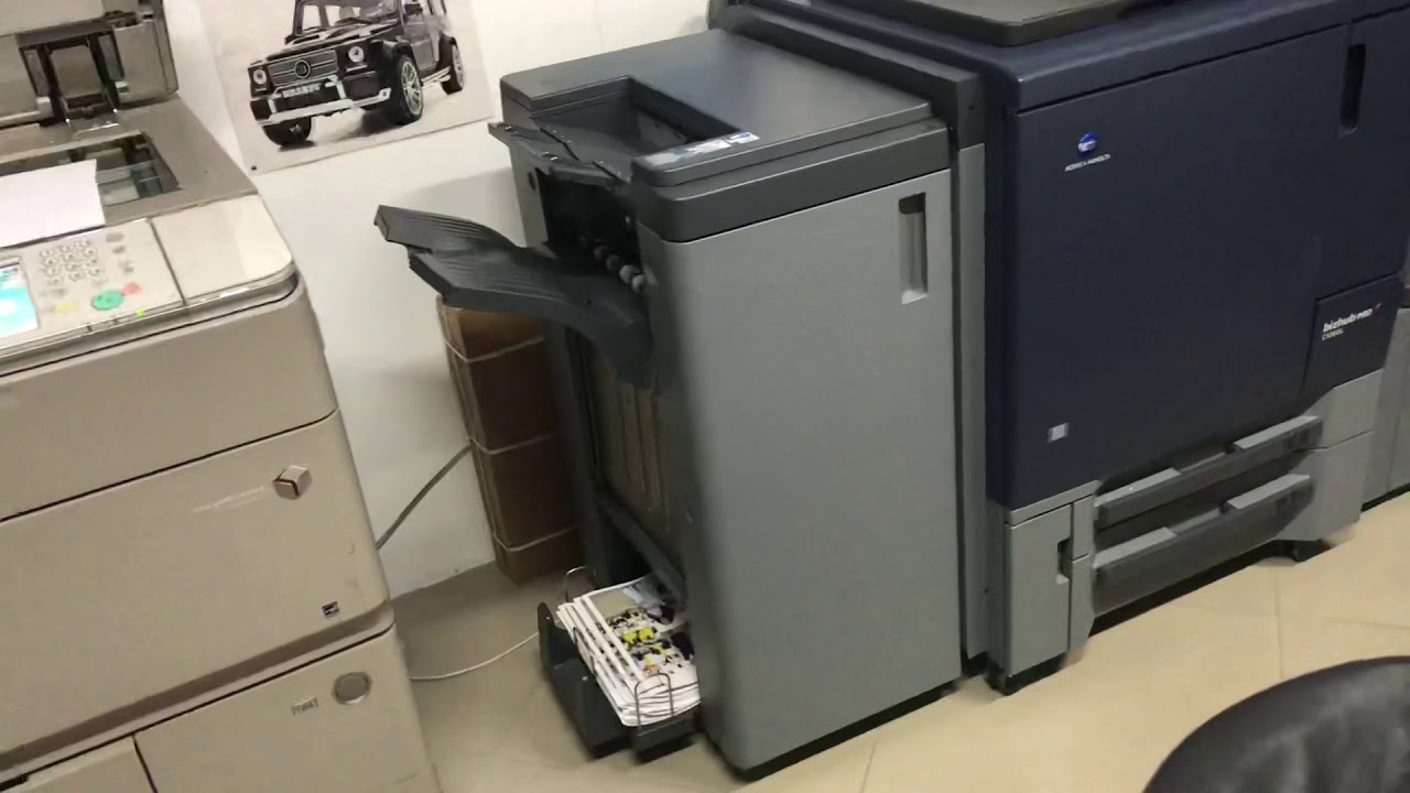 Konica minolta bizhub C1060L - YouTube