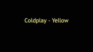 Coldplay - Yellow(Official  vídeo  letra).