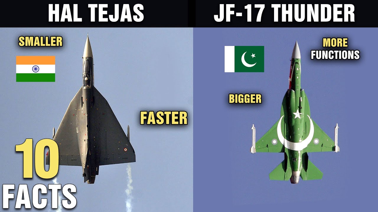 10 Differences Between HAL TEJAS and JF17 Thunder YouTube
