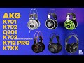 Детальный обзор и сравнение AKG K701, K702, Q701, K702 65th AE, K712 PRO и K7XX