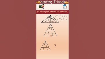 #shorts✍️No. of Triangles I Figure Counting/ Triangle counting trick  #triangle #shortsfeed