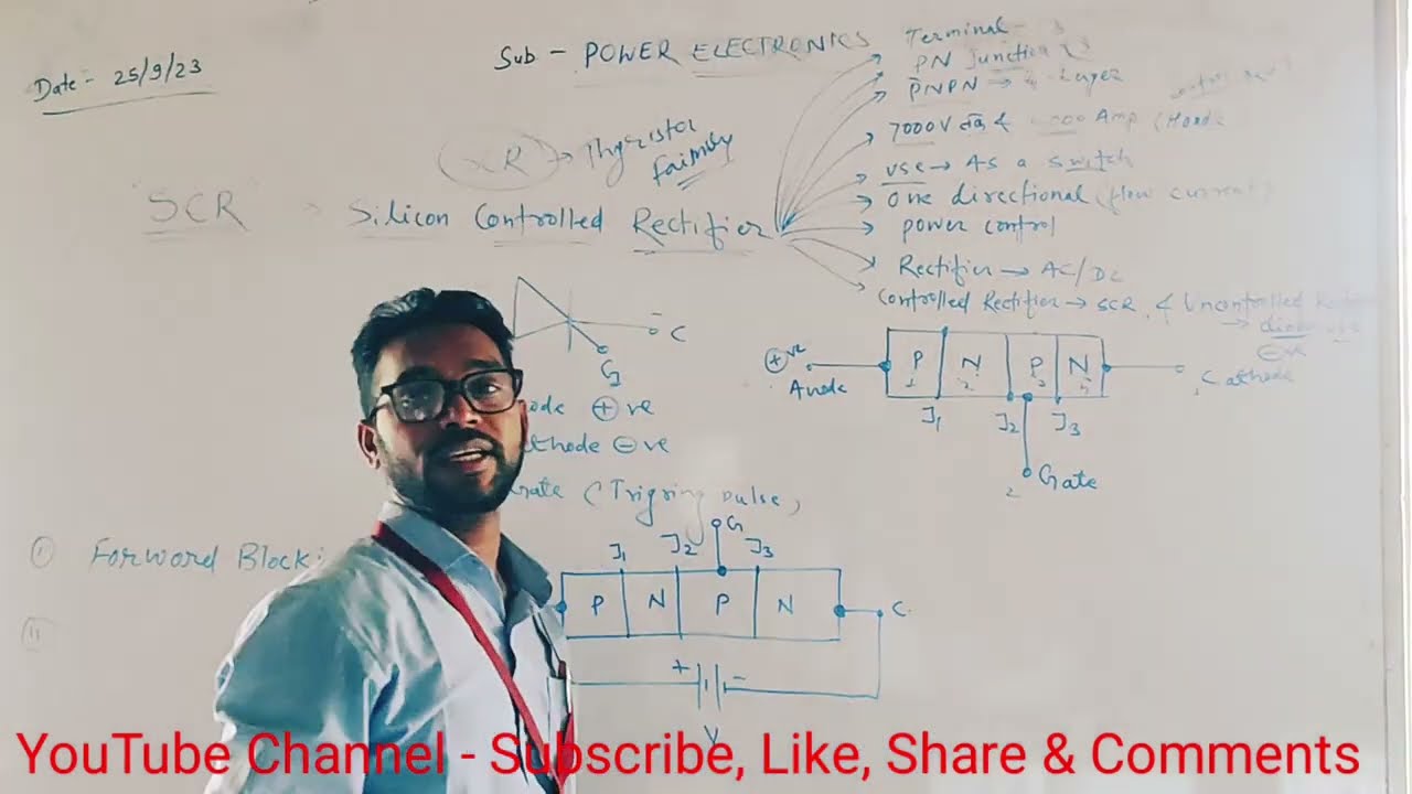 ITI Electrician Theory SCR( Silicon controlled Rectifier) Hindi ll Theory Lecture YouTube