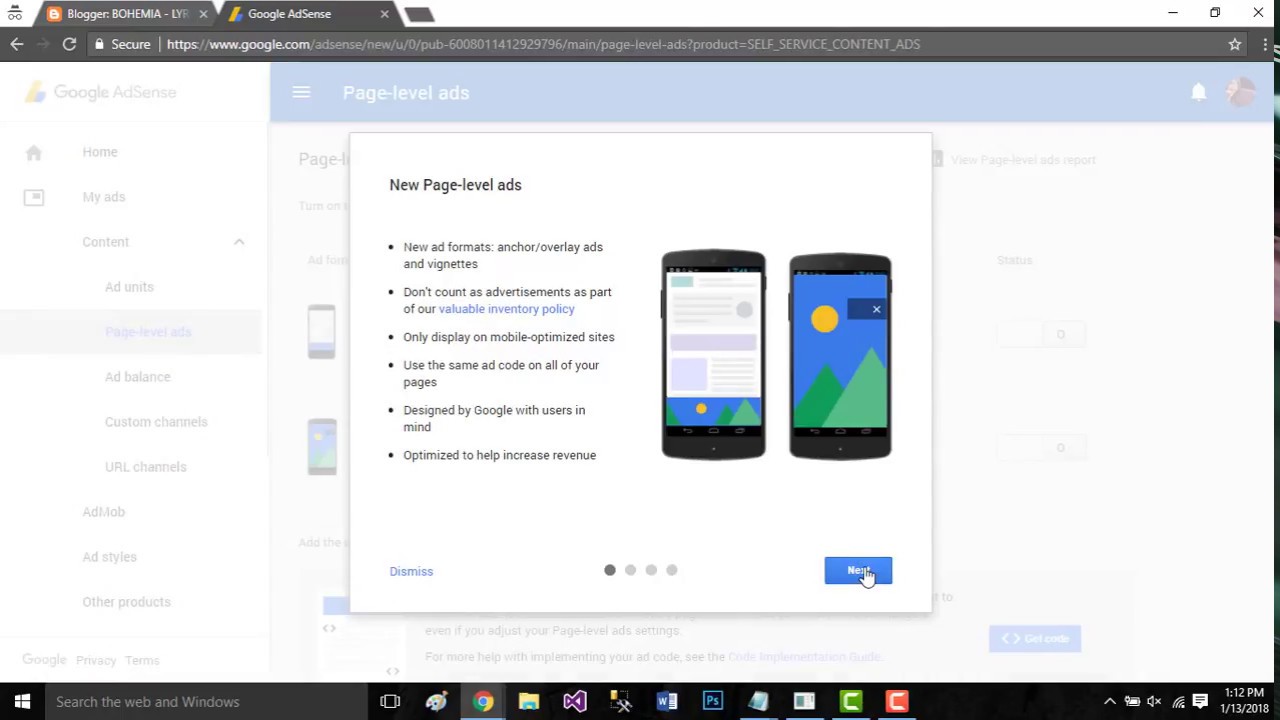 How to Activate Mobile Ads in Google Adsense - YouTube - 2018 .