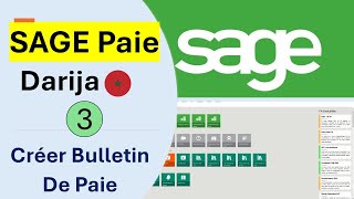 3) Formation SAGE PAIE Darija Marocain -  Creer Bulletin de Paie