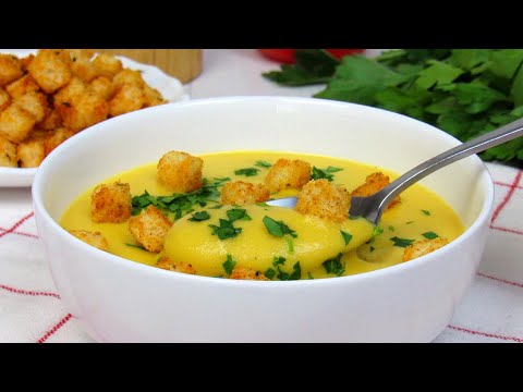 Вкуснейший СУП пюре ИЗ КАБАЧКОВ. Какой же он ВКУСНЫЙ! Делюсь Как приготовить вкусный Суп Без Мяса