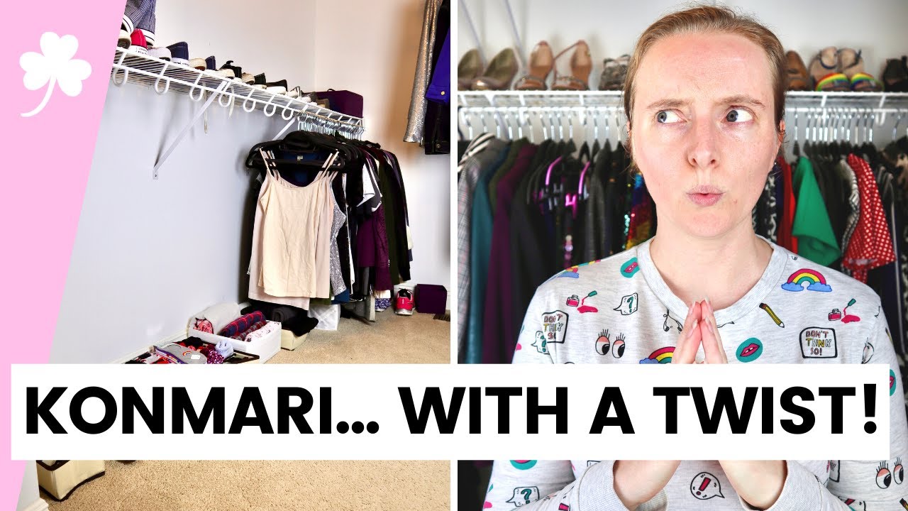 ☘️ I Got Rid Of HALF My Clothes • INTENSE Closet KonMari Where I Tried On EVERY Item Of Clothing