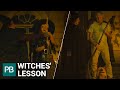 Witches lesson  learn how to fly on a witches broomstick  inside your pocketbook 