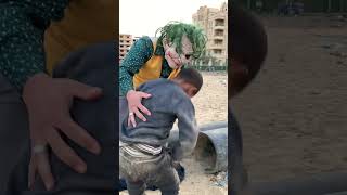 الجوكرينقذ طفل اتحشر في مصورا ضخمه جدا  | joker misr ?#shorts