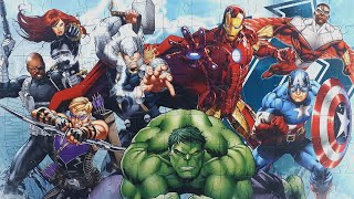Marvel Avengers Puzzle | Iron Man | Captain America | Hulk | Thor | Black Widow | Hawkeye | Resimi