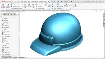 Advance Surface Modeling - SolidWorks Surface - Safety Helmet