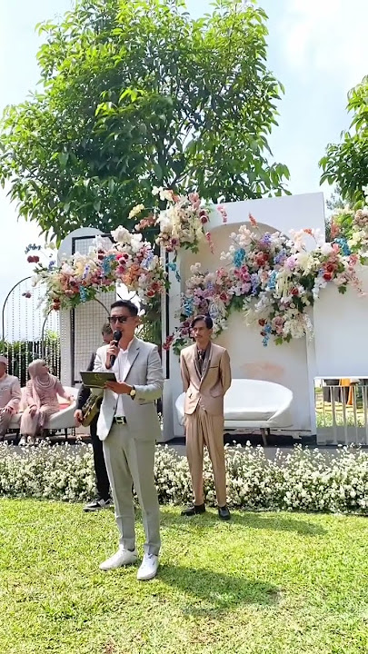 Greeting tamu undangan di acara resepsi pernikahan Astri & Ary ❤️ mc Bandung