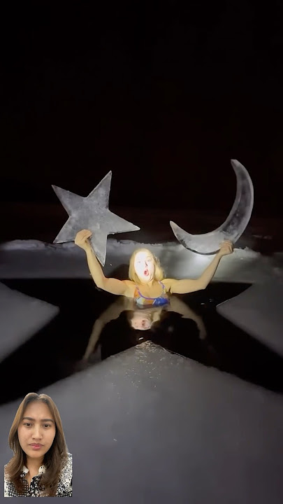 Ada bulan dan bintang 🤭🎀⁉️ #mermaid #snow #winter  #ice #icequeen #trending #bulan #bintang