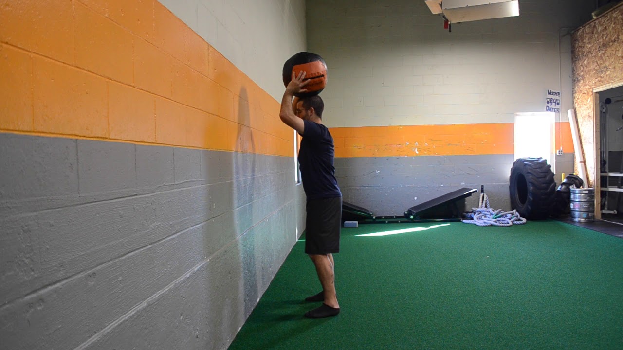 Medicine Ball Over Head Taps YouTube
