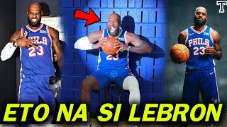 Eto Na Ang First Look Kay Lebron James Suot Suot Ang Philadelphia 76Ers Jersey