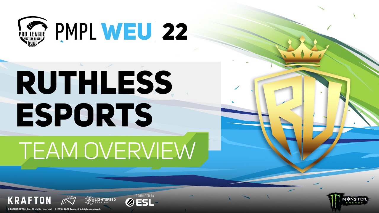 RUTHLESS ESPORTS Team Overview | PMPL WEU Fall 2022 - YouTube