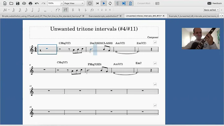 Example1 -Unwanted tritone intervals (Reharmonisat...