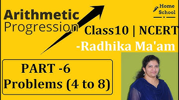 Arithmetic Progression| Class 10 | Part-6| Problems 1.2 Problems(4 to 8)