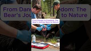 From Danger to Freedom: The Bear’s Journey Back to Nature#bear #rescue #hero #animals