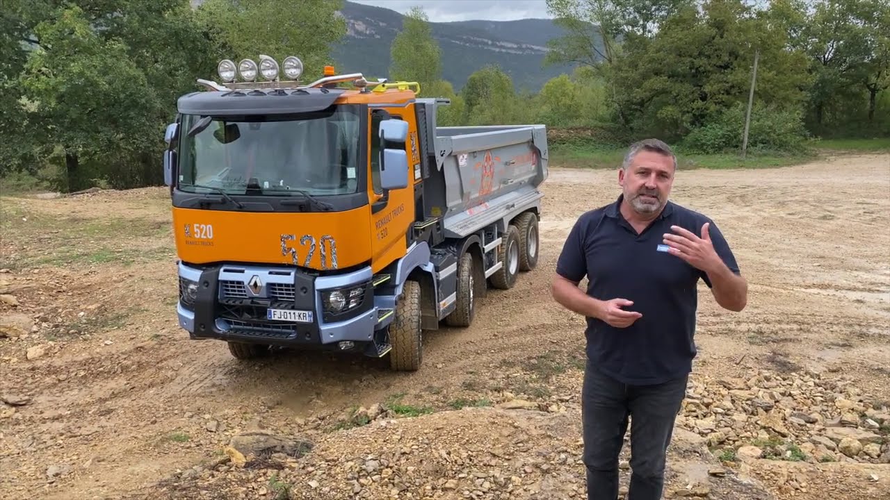 Essai du camion de chantier Renault K520 8x4