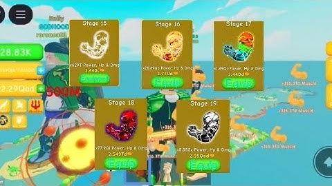 Unlocking Stages 15 - 19 + Universe Bar in Legacy Lifting Simulator