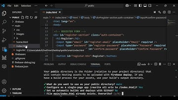 Firebase hosting setup complete problem solved