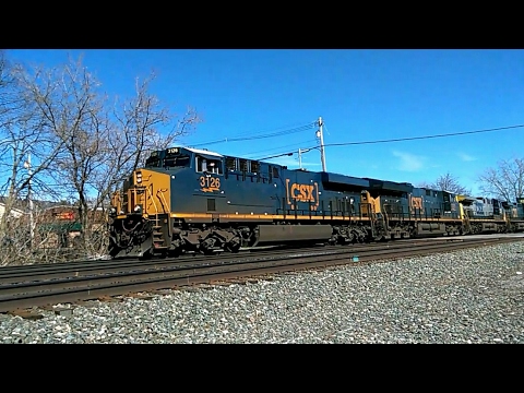 [HD] CSX Q157 Intermodal Train Westbound - Fairport, NY #subscribe ...