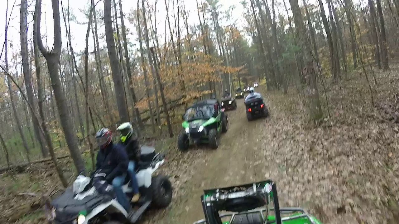 ATV trail riding Bear Brook state park NH atv club Toys For Tots 115