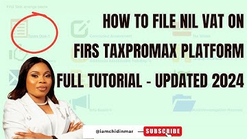 HOW TO FILE NIL VAT ON FIRS TAXPROMAX PLATFORM