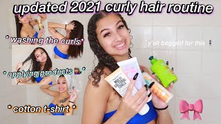 my 2021 CURLY HAIR routine ❤️ | list of products, washing, styling, etc. | Alyssa Howard screenshot 5