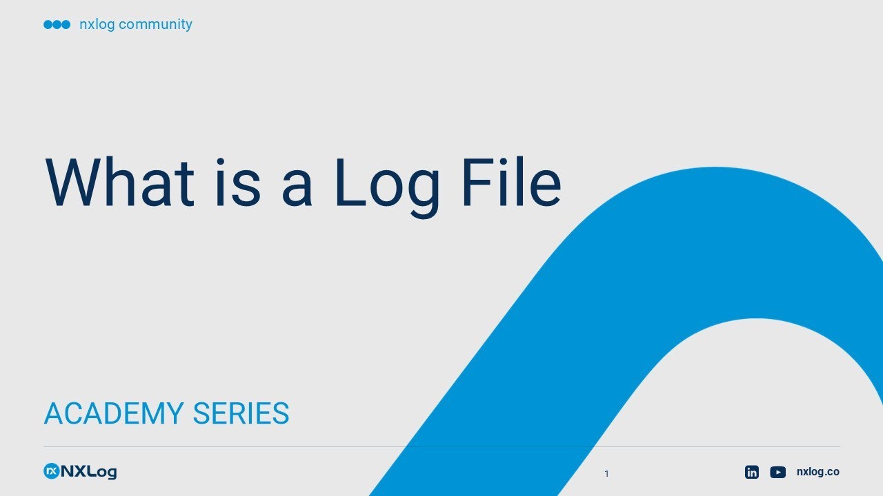 Log File Is Academy: What is a log file? - YouTube