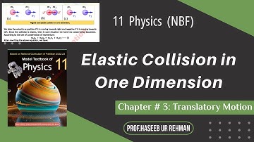 Elastic Collision in One Dimension nbf book | 11th Class Physics.