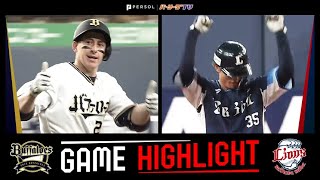 2023年5月7日 オリックス対埼玉西武 試合ハイライト