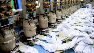 The largest custom socks manufacturing plant. Sock factory in Korea