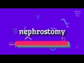 How to say "nephrostomy"! (High Quality Voices)