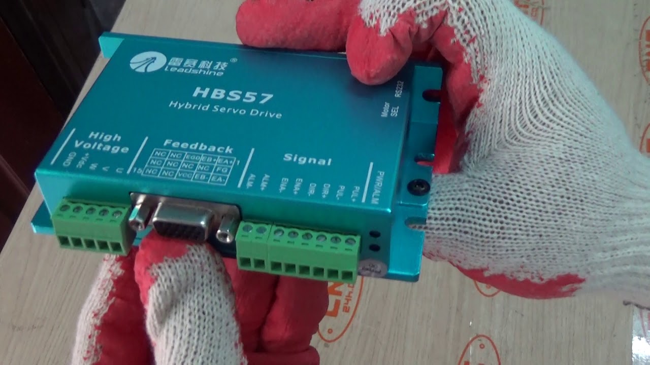 BỘ 2NM LEADSHINE DRIVER HBS57 + ĐỘNG CƠ 573HBM20 - YouTube